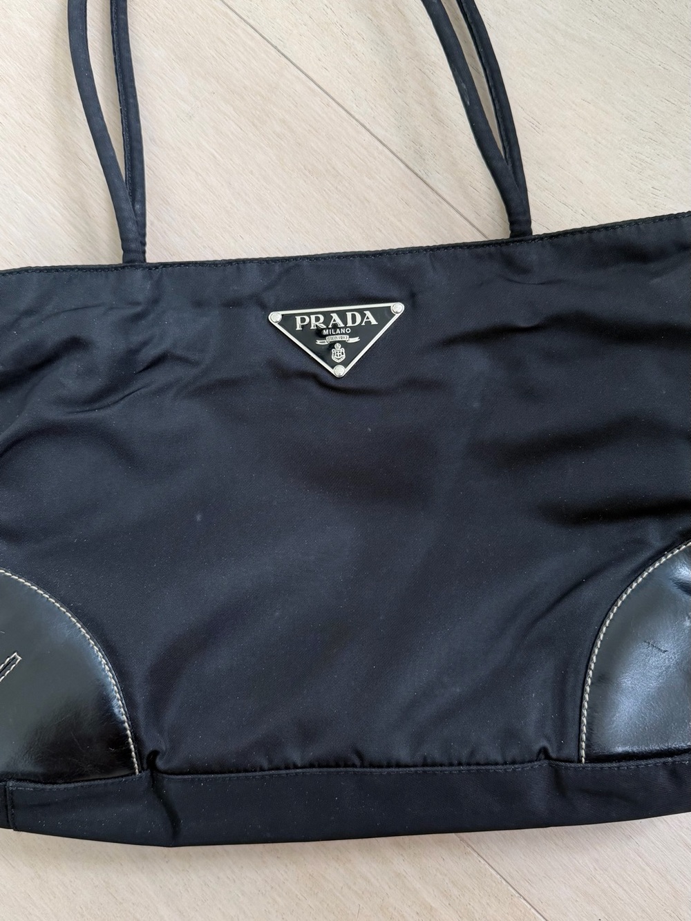 Prada Black Tessuto Nylon Shoulder Bag - Picture 2 of 6